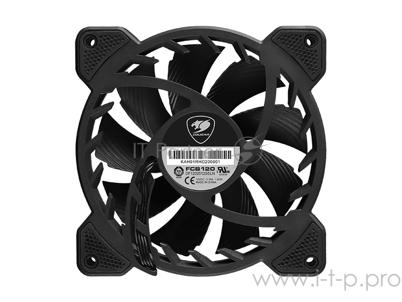 Комплект из 3-х вентиляторов Cougar VORTEX RGB FCB 120 120x120x25мм (20шт./кор, пит. от мат.платы и БП, 1200об/мин) (CF-V12SET-FCBRGB) Retail