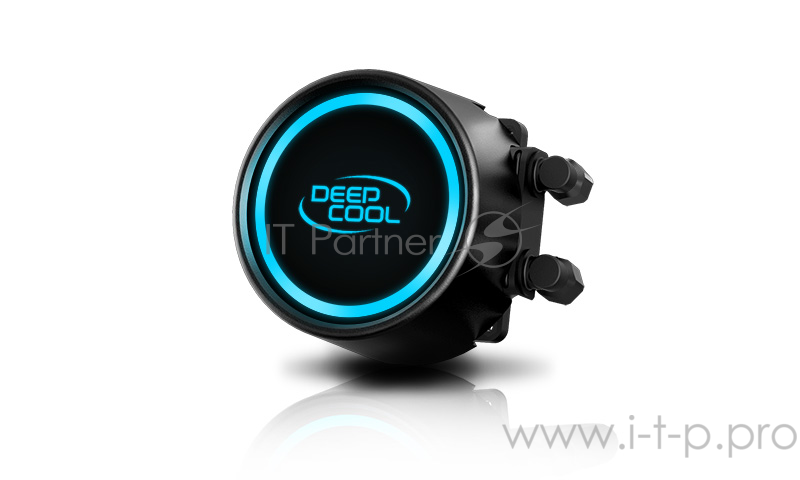 Жидкостная система охлаждения DEEPCOOL GAMMAXX L240T BLUE LGA20XX/LGA1366/LGA115X/AM4/AM (8шт/кор,TDP 250W, BlUE LED Lighting, PWM, DUAL FAN) RET