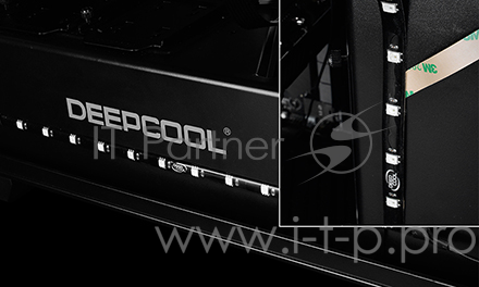 Светодиодная лента Deepcool RGB 200PRO (комплект цветового дооснащения корпуса, 2 ленты по 350mm, Addressable RGB LED, подключение 3pin (+5V-D-G)) Col