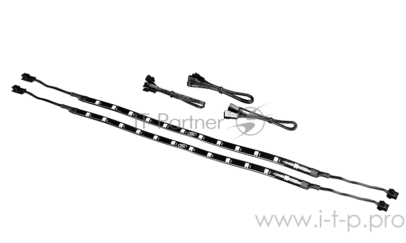 Светодиодная лента Deepcool RGB 200PRO (комплект цветового дооснащения корпуса, 2 ленты по 350mm, Addressable RGB LED, подключение 3pin (+5V-D-G)) Col