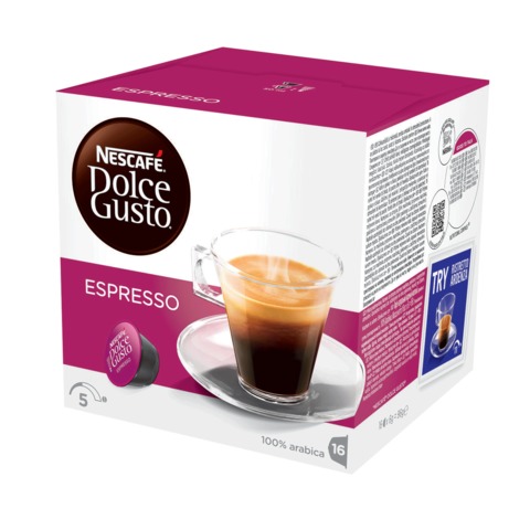 Капсулы для кофемашин капсульного типа Krups NESCAFE Dolce Gusto Espresso (упак.:16шт)