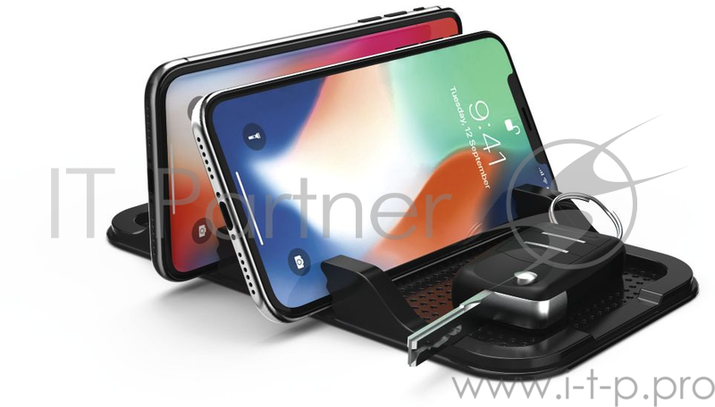 Держатель Hama Anti-Slip Pad черный (00183279)