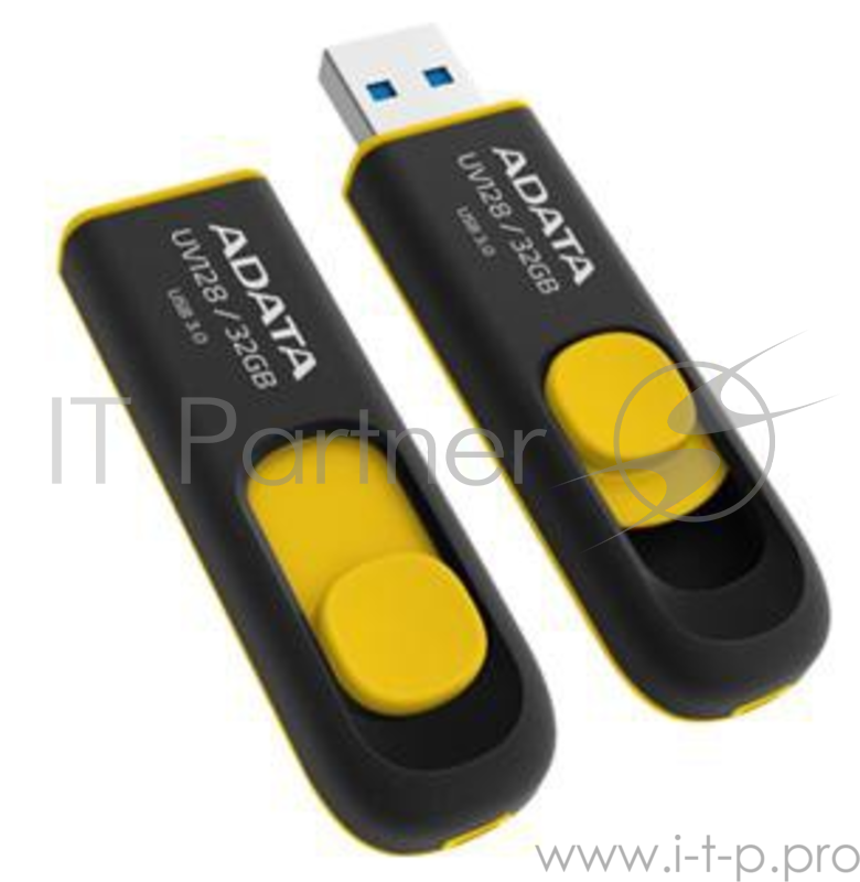 Носитель информации A-DATA Flash Drive 32Gb UV128 AUV128-32G-RBE {USB3.0, Black-Blue}