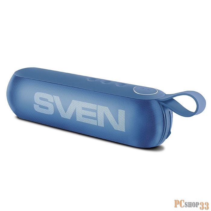Портативная колонка SVEN PS-75 (6 Вт(2x3), встроенный аккумулятор, FM-тюнер, Bluetooth, USB, microSD) синий
