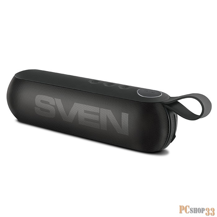 Портативная колонка SVEN PS-75 (6 Вт(2x3), встроенный аккумулятор, FM-тюнер, Bluetooth, USB, microSD) черный