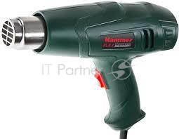 Фены Hammer Flex HG2000LE Фен технический 378204 {2000Вт 350/600С 300/500л/мин насадки, тепл.защита}
