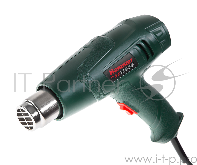 Фены Hammer Flex HG2000LE Фен технический 378204 {2000Вт 350/600С 300/500л/мин насадки, тепл.защита}
