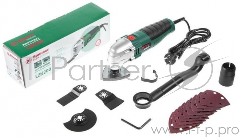 Многофункциональный инструмент Hammer Flex LZK200 200Вт зеленый