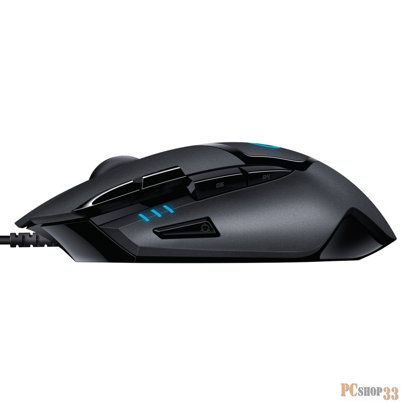Оптическая мышь Logitech G402 Hyperion Fury 910-004067, 7кн.+скр., черный (USB)