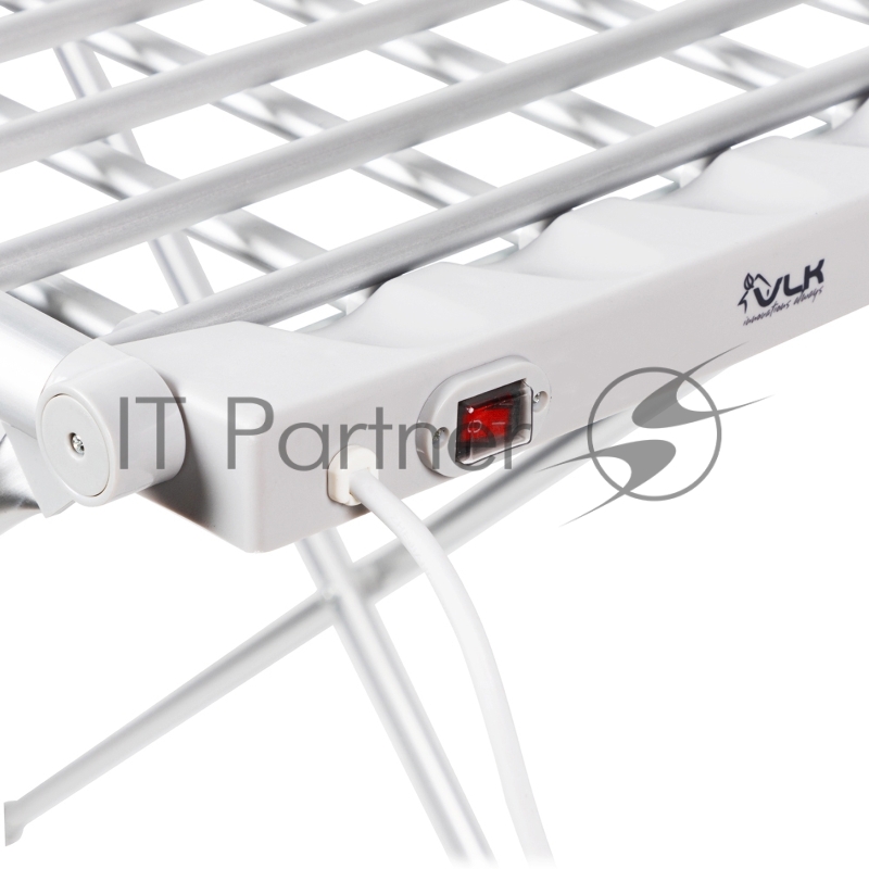 Сушилка для белья электрическая VLK Calor 01, серебристый, мощн. 230 Вт, механическое управление, температура от 50 до 55 град., нагрев боковых панелей, складной корпус,низкий уровень энергопотребления, размер в рабочем положении - 147х54х94 см, 5 шт