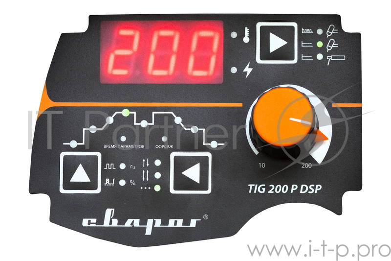 Инвертор сварочный СВАРОГ PRO TIG 200 P DSP (W212) MMA/TIG 220В 10-180/10-200A 6.2кг