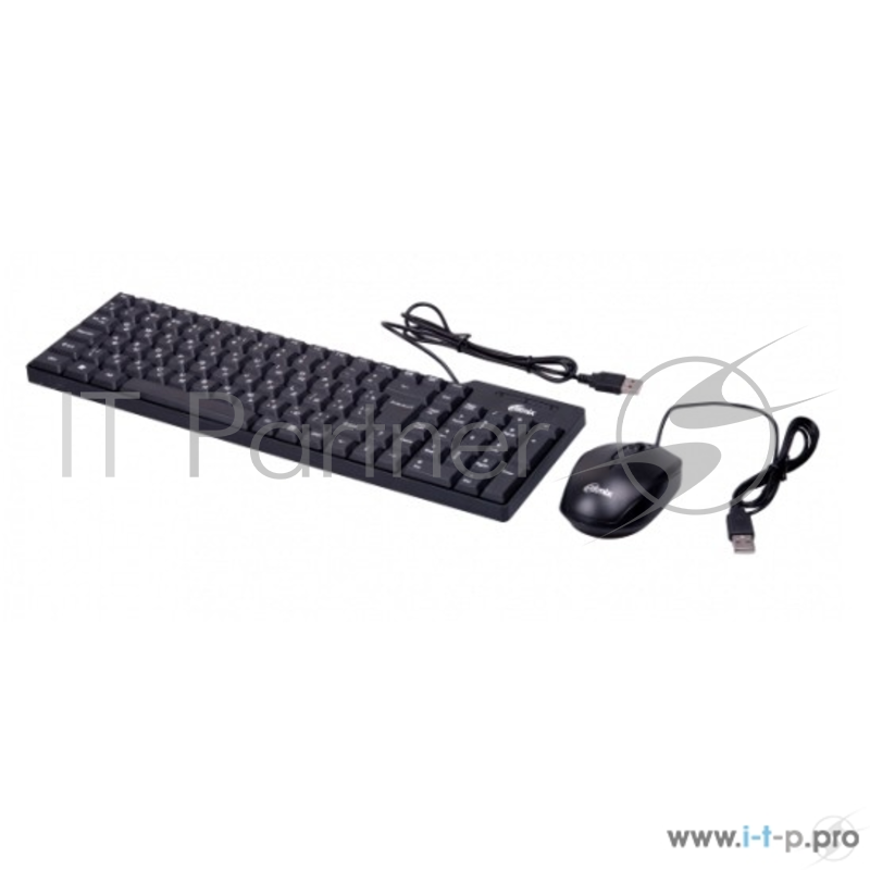Клавиатура + Мышь Ritmix RKC-010 Black, Кл: 102 мышь: 800 DPI, 2 кнопки + колесо, Цвет: черный USB