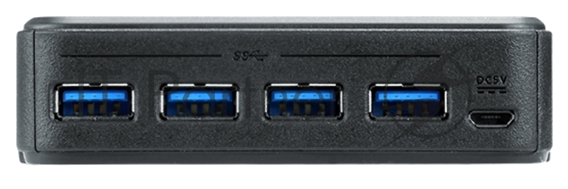 Переключатель Aten US434-AT USB, 4 ПК> 4 устройства, 4 USB B-тип > 4 USB A-тип, Male > Female, со шнурами A-B 2х1.2м.+2х1.8м. для подкл. к управ. комп