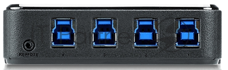 Переключатель Aten US434-AT USB, 4 ПК> 4 устройства, 4 USB B-тип > 4 USB A-тип, Male > Female, со шнурами A-B 2х1.2м.+2х1.8м. для подкл. к управ. комп