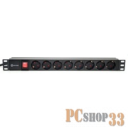 Сетевой фильтр 5bites PDU819A-05 Блок розеток 8S / AL / SWITCH / 1U / 19