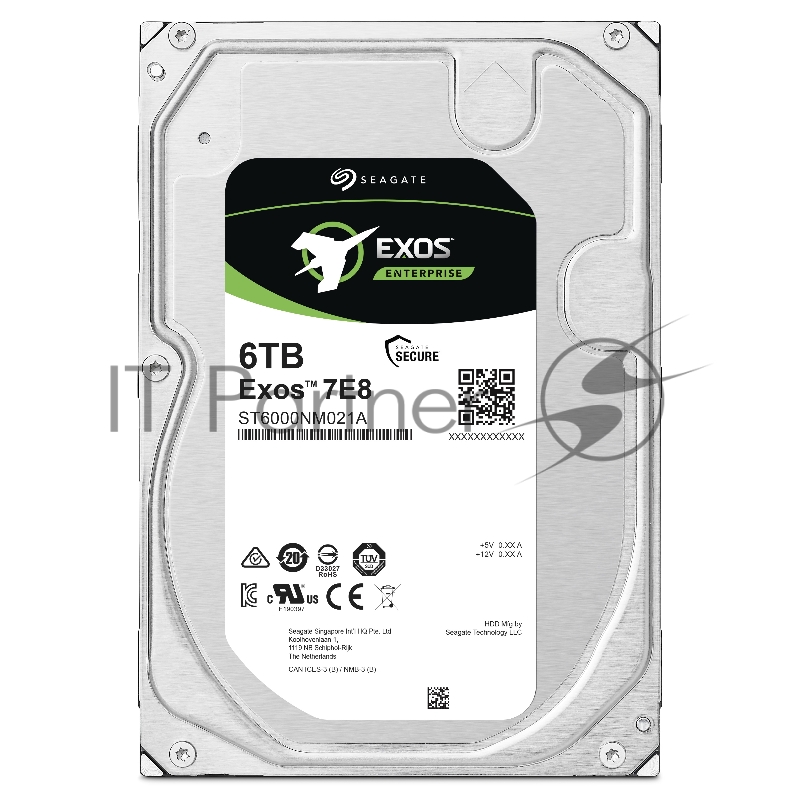 HDD SATA Seagate 6Tb, ST6000NM021A, Exos 7E8, 7200 rpm, 256Mb buffer ( ST6000NM0115)