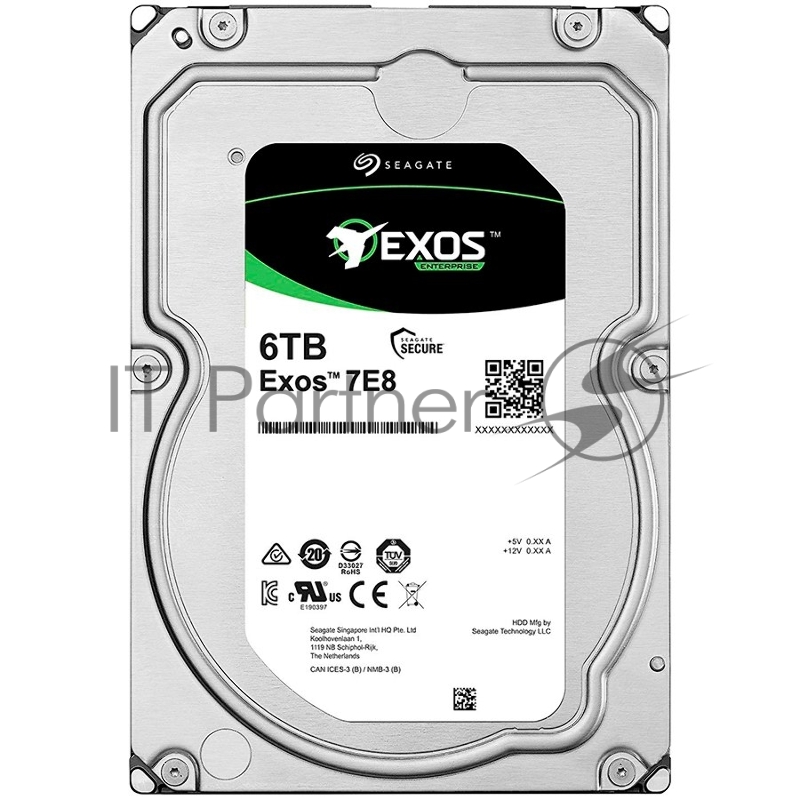 HDD SATA Seagate 6Tb, ST6000NM021A, Exos 7E8, 7200 rpm, 256Mb buffer ( ST6000NM0115)