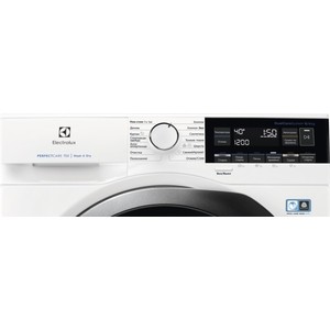Стиральная машина Electrolux EW7WR368SR Фронтальная загрузка серия PC700, стирка 8 кг / сушка 4 кг, отжим 1600 об/мин, классы A/A, глубина 57 см, средний цифровой ЖК дисплей, экоинверторный двигатель, конденсационная сушка, разглаживание и освежение