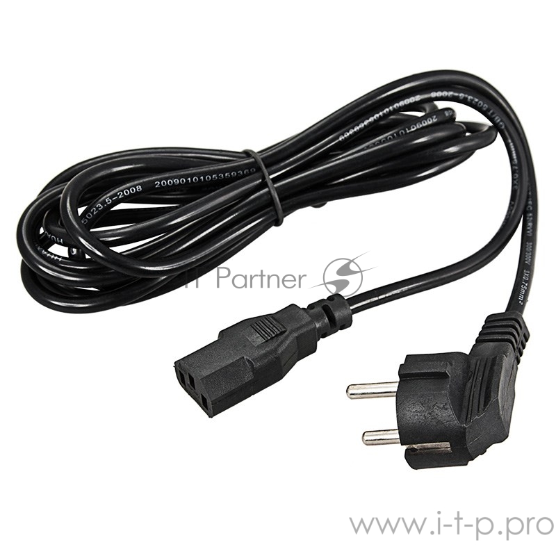 Кабель REXANT (11-1131) Шнур сетевой Евро 3x0.75мм2 1.8М (PVC) (с заземлением) пакет