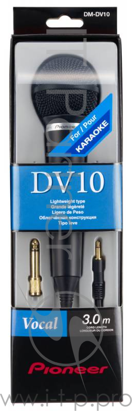 Микрофон проводной Pioneer DM-DV10 3м черный
