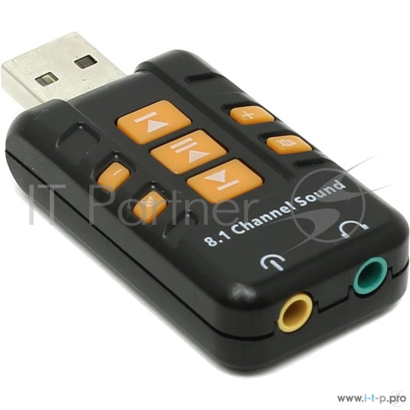 Оборудование USB ORIENT AU-01PL (Bl) USB адаптер для микрофона и наушников комбинированная расцветка (Черный)