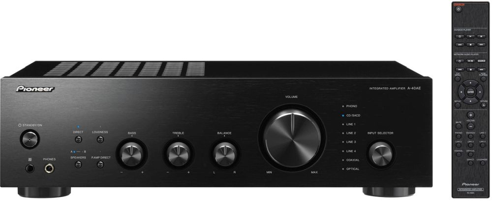 Усилитель Интегральный Pioneer A-40AE-B стерео полупроводниковый черный