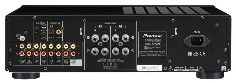 Усилитель Интегральный Pioneer A-40AE-B стерео полупроводниковый черный
