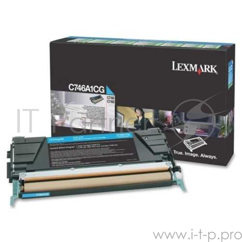 Картридж Lexmark C746dn / C746dtn / C746n / C748de / C748dte / C748e голубой 7000стр