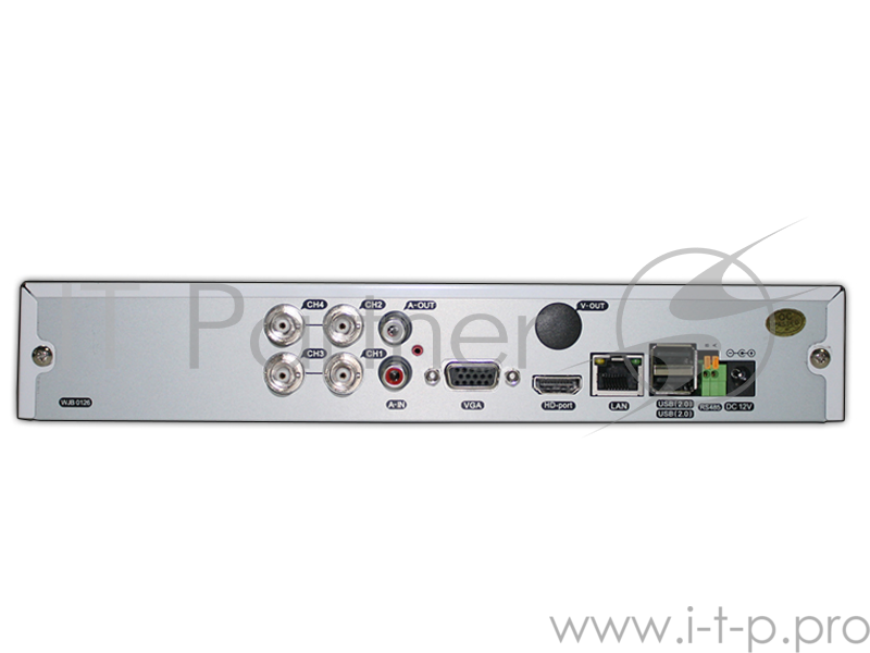 Комплект видеонаблюдения IVUE D5004 AHC-B4 матрица 1/4 HD CMOS объектив 3,6мм ИК подсв.ноч.до20м