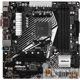 Материнская плата AMD A320 SAM4 MATX A320M PRO4 R2.0 ASROCK