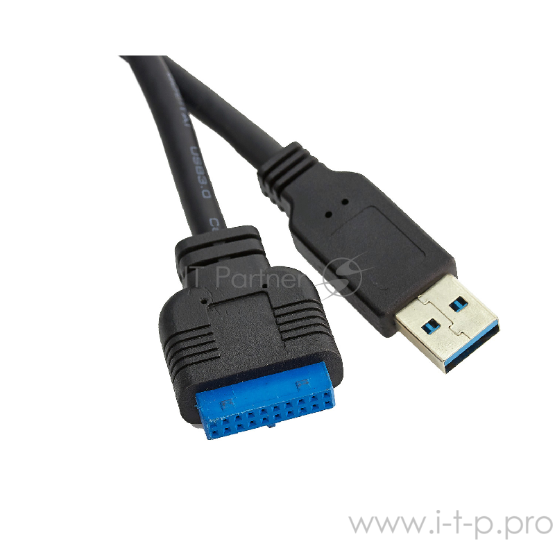 Планка USB на переднюю панель Exegate U3H-619, 3,5, 2*USB3.0+2*TypeC, черная, подсоед-е к мат. плат
