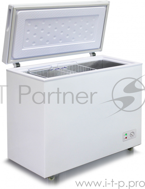 Морозильный ларь Бирюса Б-285KX белый с глухой крышкой