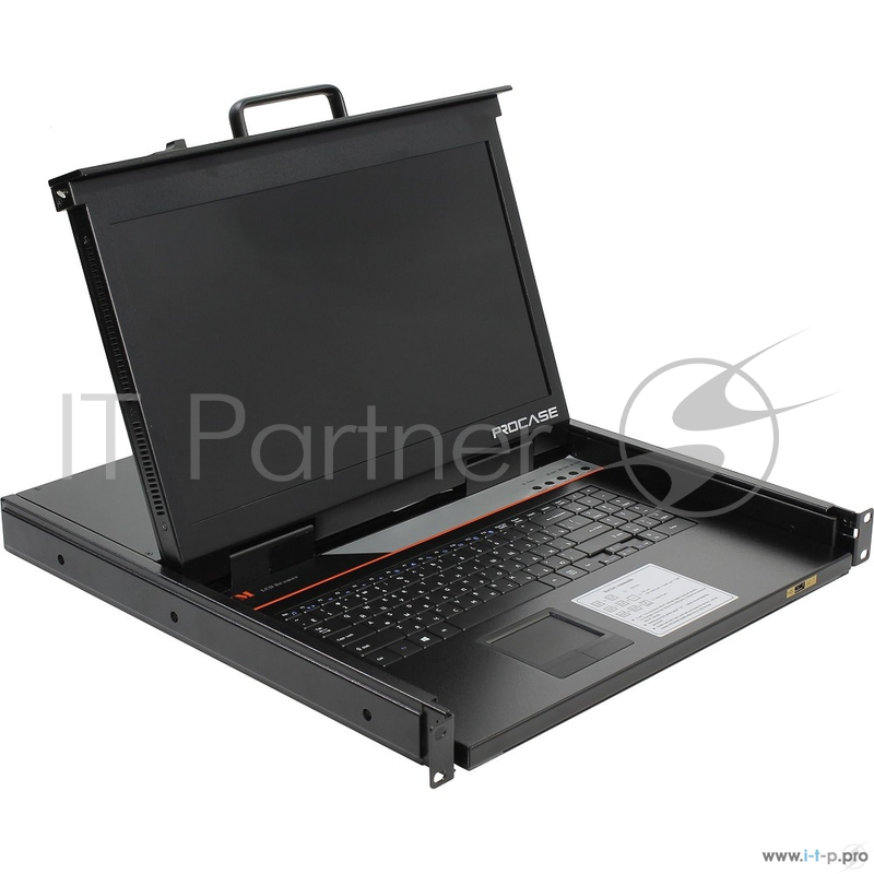 консоли ProCase E1716HD Консоль однорельсовая , КВМ 16 порт, LCD 17'', single rail console KVM 16 port, LCD D-Sub, USB, разрешение 1920*1080, 16 кабелей