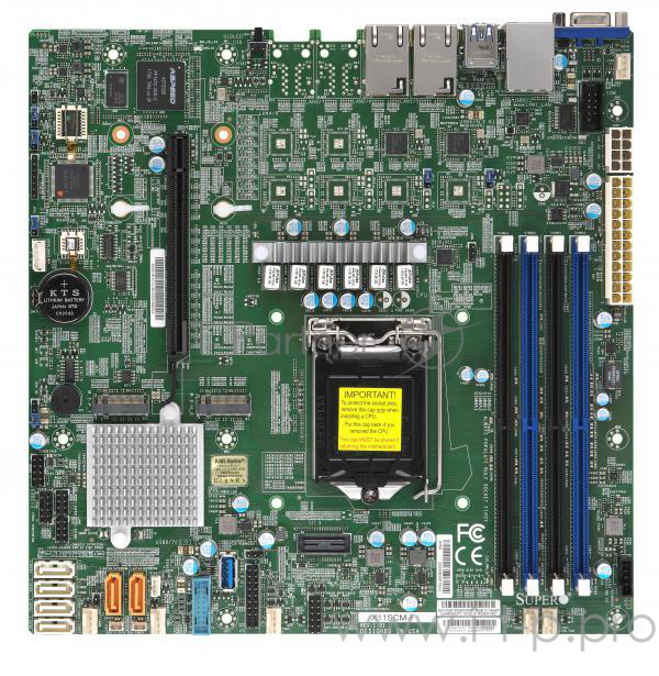 Серверная материнская плата C246 S1151 MATX MBD-X11SCM-F-O SUPERMICRO