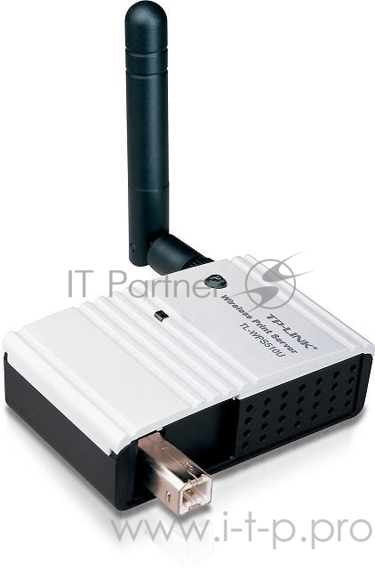 Сетевое оборудование TP-Link TL-WPS510U Беспроводной принтсервер Single USB2.0 port, Atheros, 802.11g, detachable