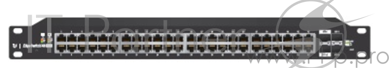 Сетевое оборудование UBIQUITI ES-48-500W 48-портовый коммутатор с раздачей 24 В или 48 В на всех портах! Суммарно выдаваемая мощность на портах 500 Вт!