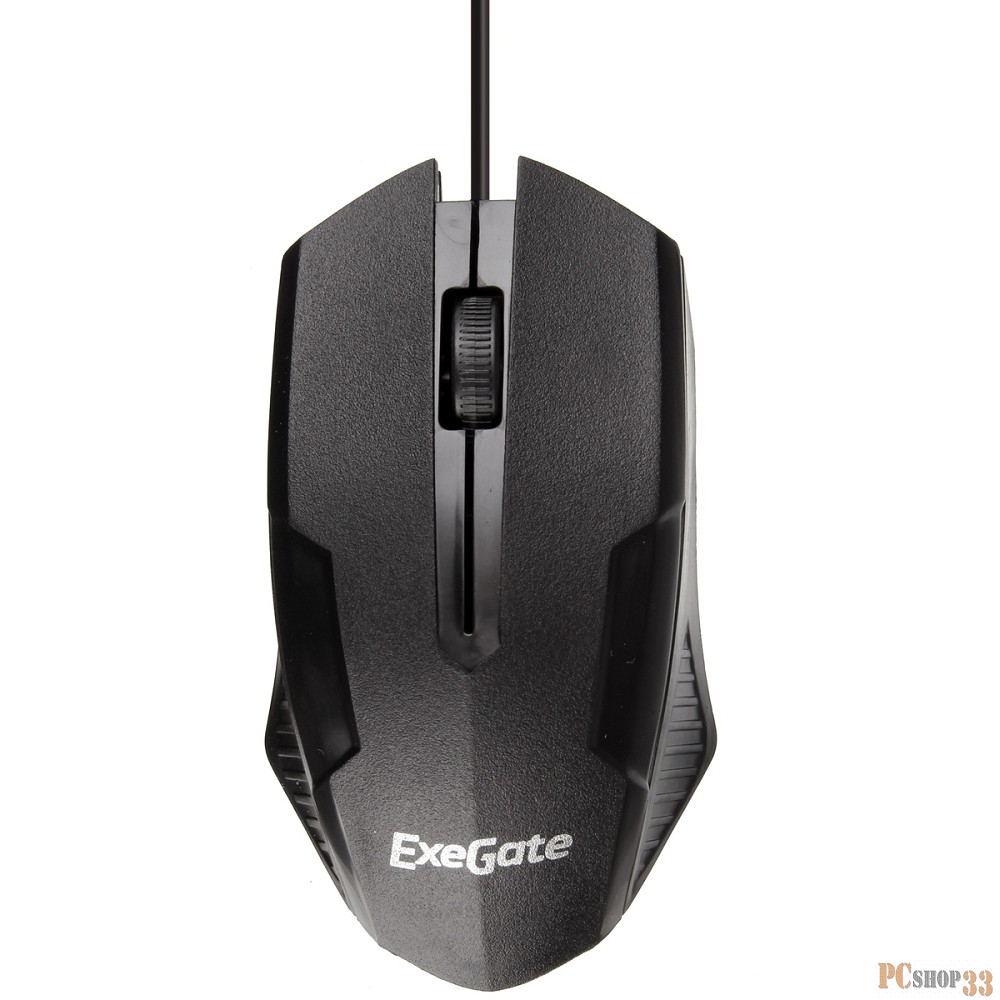 Мышь Exegate SH-9025L2 <black, optical, 3btn/scroll, 1000dpi, USB, шнур 2,2м>, Color box