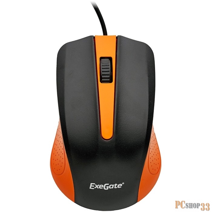 Мышь Exegate SH-9030BO <black+orange, optical, 3btn/scroll, 1200dpi, USB>