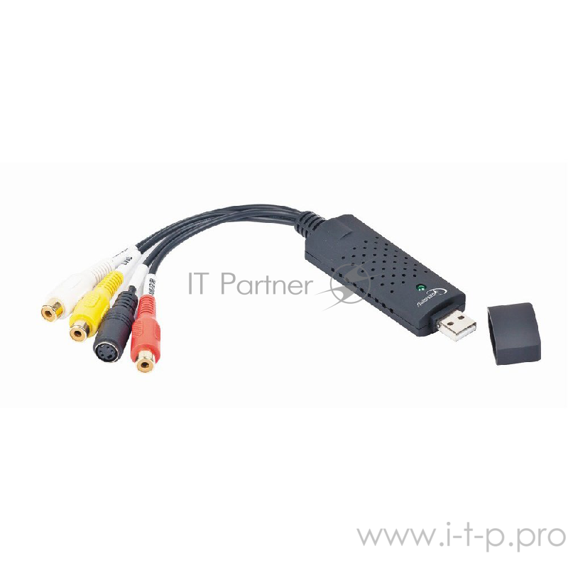 Разветвитель Gembird (UVG-002) Адаптер видео-захвата USB с комлпектом проводов для подключения (RCA, S-Video),