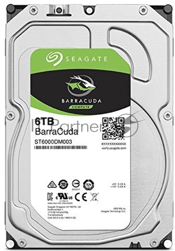 Жесткий диск SATA 6TB 5400RPM 6GB/S 256MB ST6000DM003 SEAGATE, 3.5