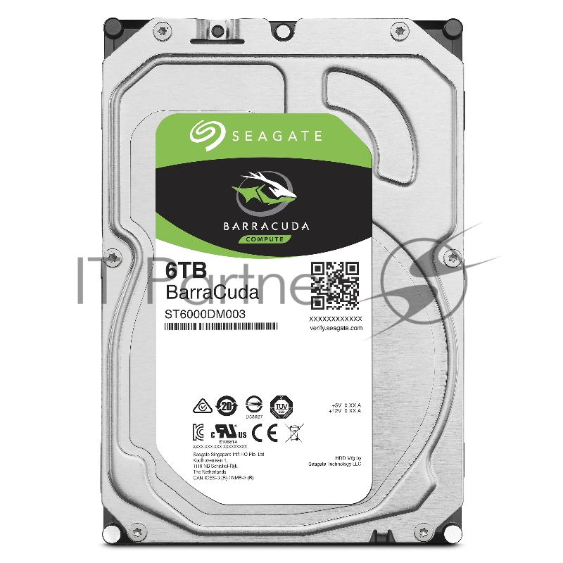 Жесткий диск SATA 6TB 5400RPM 6GB/S 256MB ST6000DM003 SEAGATE, 3.5