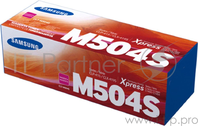Тонер Картридж SAMSUNG CLT-M504S/ SU294A пурпурный (1800стр.) для Samsung CLP-415/CLX-4195