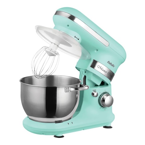 Миксер BBK KBM1040 снежная мятаПланетарный миксер. Макс. мощность 1000 Вт. Тип: миксер. Материал насадок: нержавеющая сталь. Насадки: крюк для теста, венчик для взбивания, А-образный венчик. Материал чаши: нержавеющая сталь. Ручки на чаше. Материал к