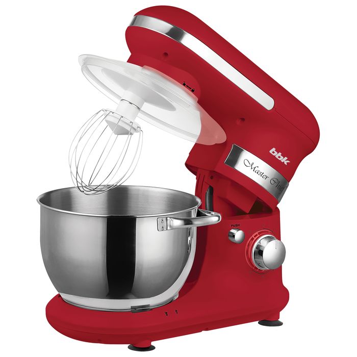 Миксер BBK KBM1040 красныйПланетарный миксер. Макс. мощность 1000 Вт. Тип: миксер. Материал насадок: нержавеющая сталь. Насадки: крюк для теста, венчик для взбивания, А-образный венчик. Материал чаши: нержавеющая сталь. Ручки на чаше. Материал корпус