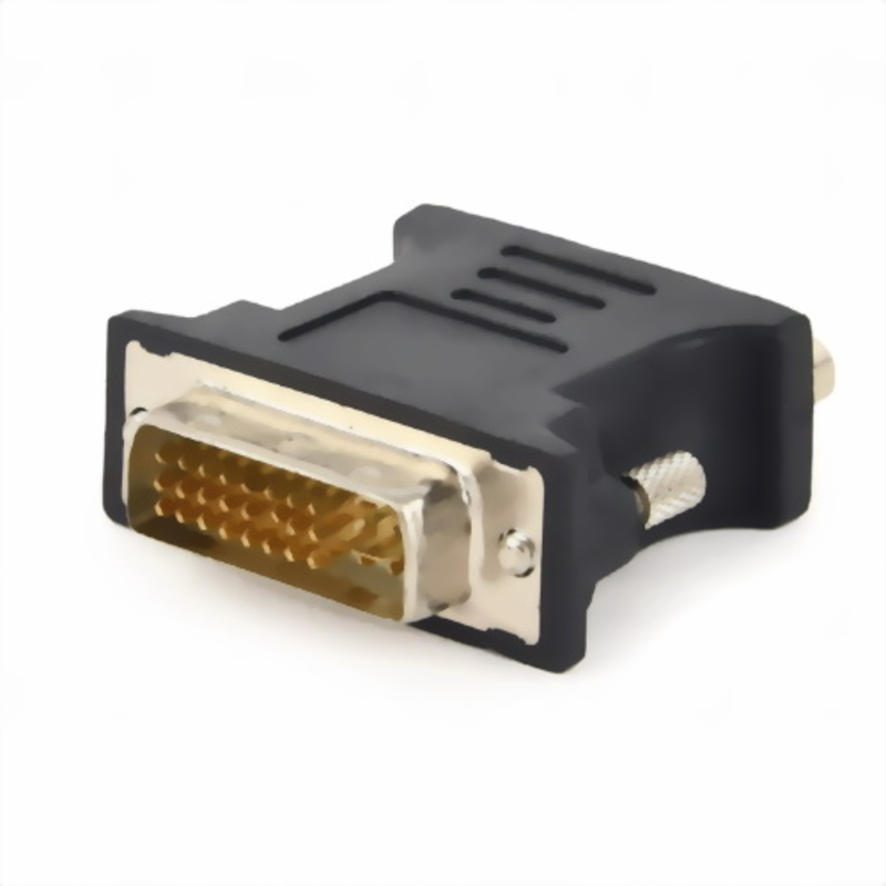 Переходник Cablexpert Переходник DVI-VGA, 29M/15F, черный, пакет (A-DVI-VGA-BK)
