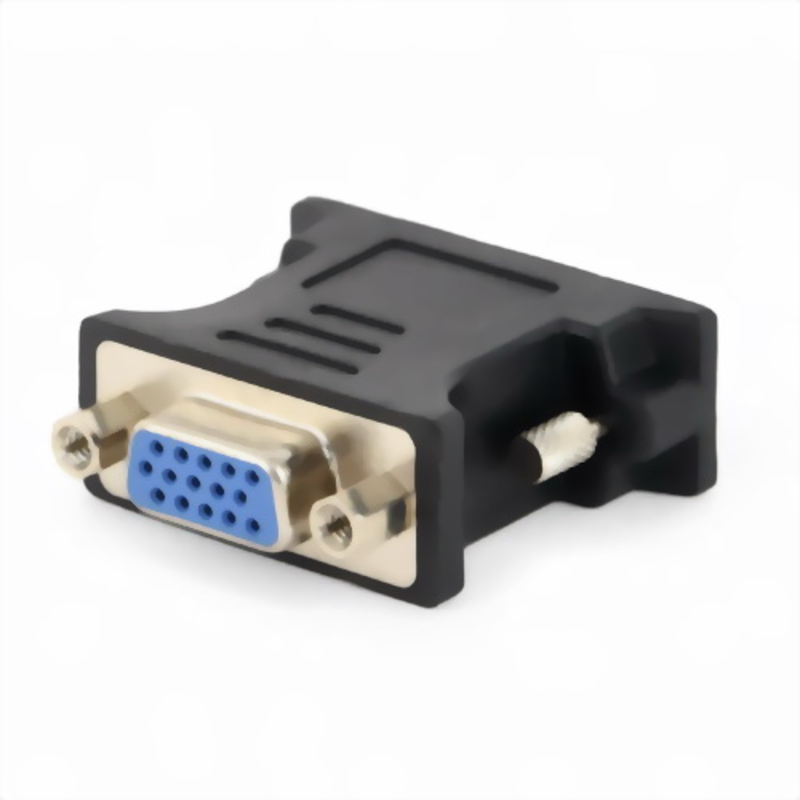Переходник Cablexpert Переходник DVI-VGA, 29M/15F, черный, пакет (A-DVI-VGA-BK)