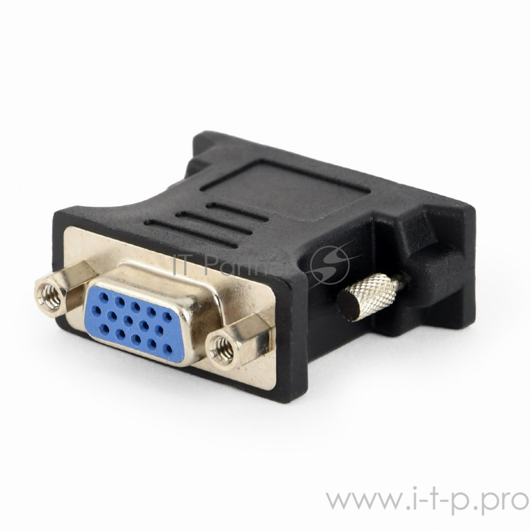 Переходник Cablexpert Переходник DVI-VGA, 29M/15F, черный, пакет (A-DVI-VGA-BK)
