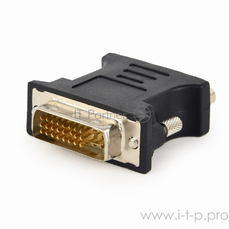 Переходник Cablexpert Переходник DVI-VGA, 29M/15F, черный, пакет (A-DVI-VGA-BK)