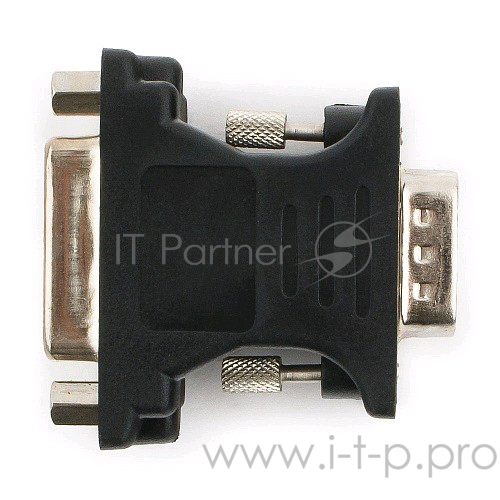 Переходник Cablexpert Переходник VGA-DVI, 15M/25F, черный, пакет (A-VGAM-DVIF-01)