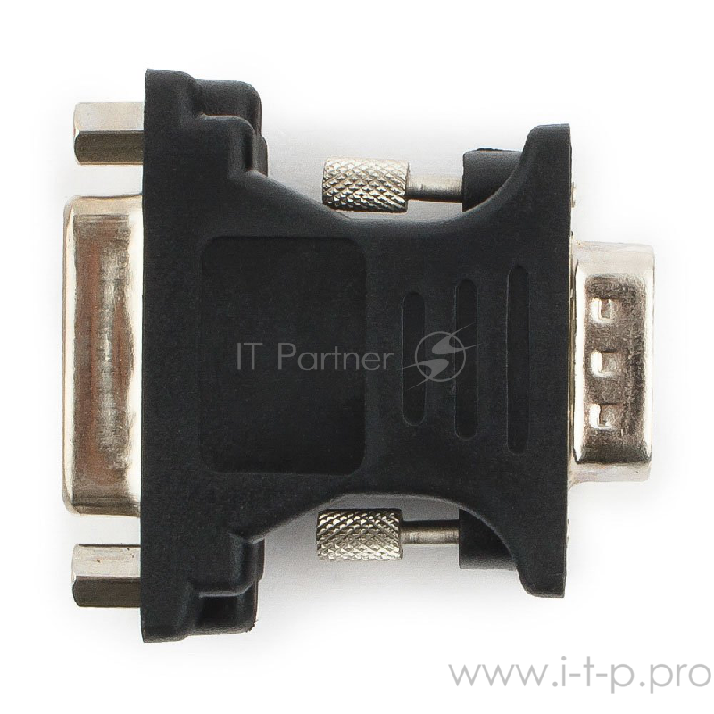 Переходник Cablexpert Переходник VGA-DVI, 15M/25F, черный, пакет (A-VGAM-DVIF-01)
